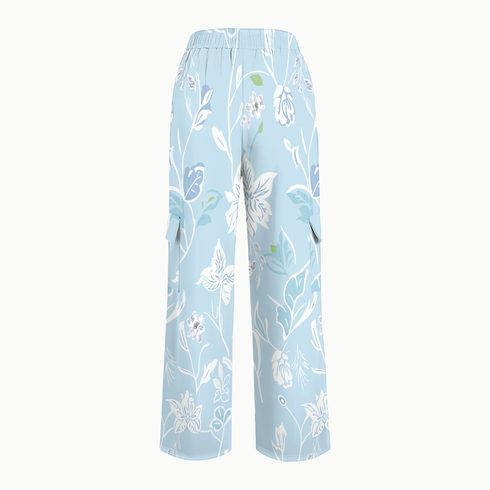 Women's Colorful Flower Series Scrub Set SF07
