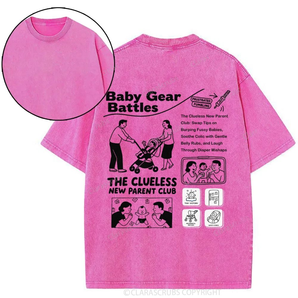 The Clueless New Parent Club Washed T-shirt