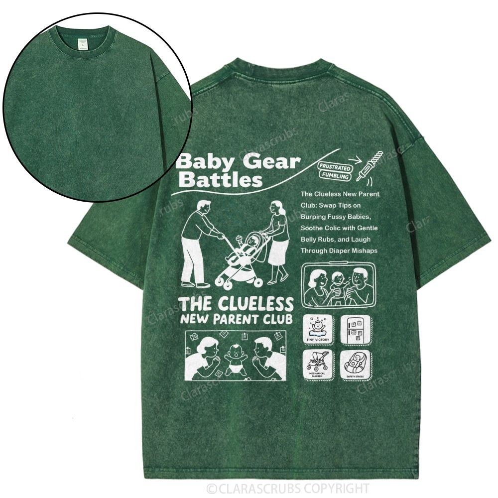 The Clueless New Parent Club Washed T-shirt