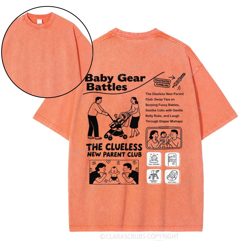 The Clueless New Parent Club Washed T-shirt