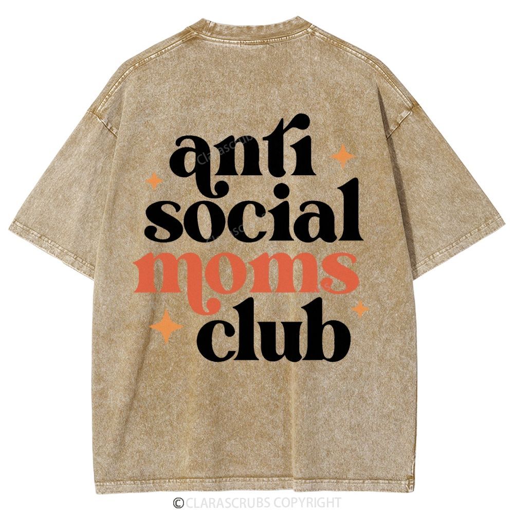 Anti Social Moms Club Washed Vintage T-shirt