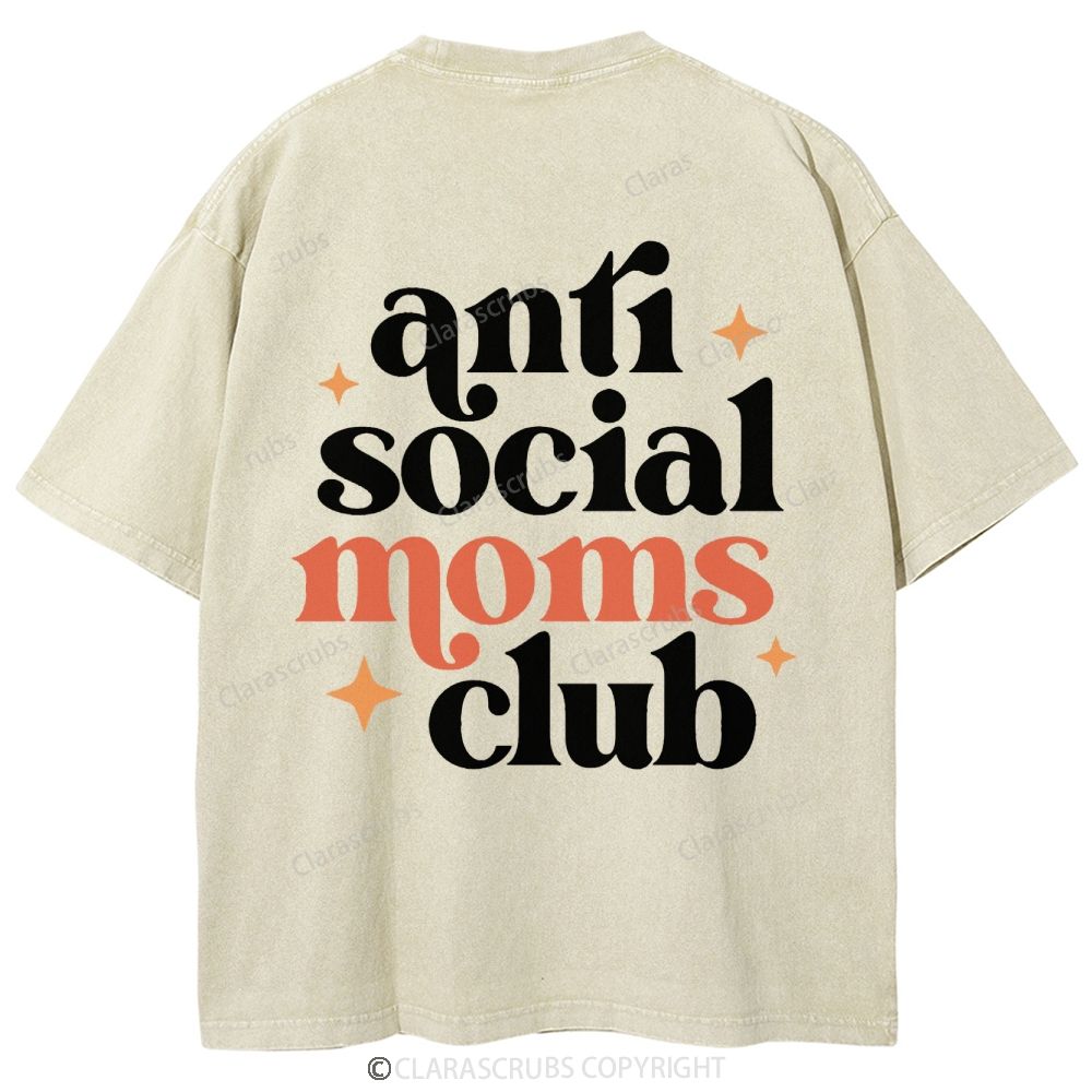 Anti Social Moms Club Washed Vintage T-shirt