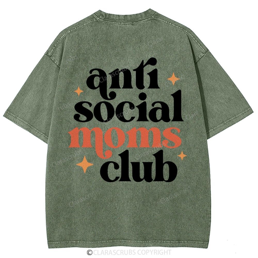 Anti Social Moms Club Washed Vintage T-shirt
