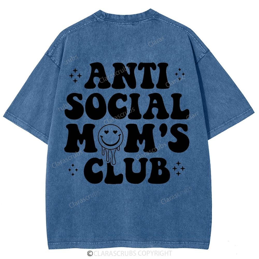 Anti Social Mom's Club Washed Vintage T-shirt