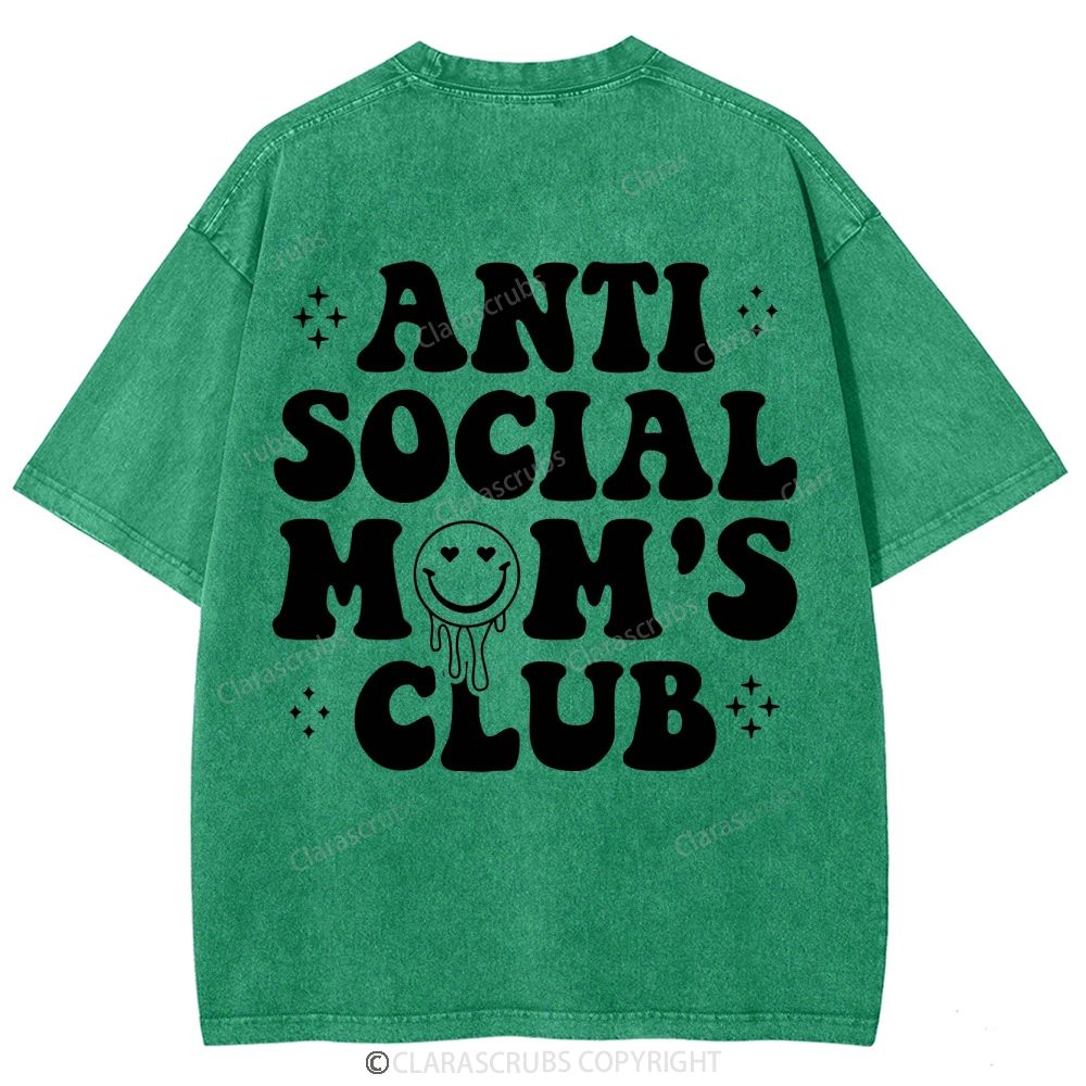 Anti Social Mom's Club Washed Vintage T-shirt