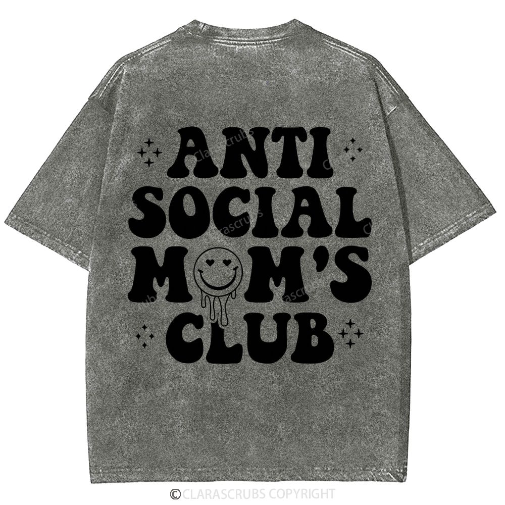 Anti Social Mom's Club Washed Vintage T-shirt