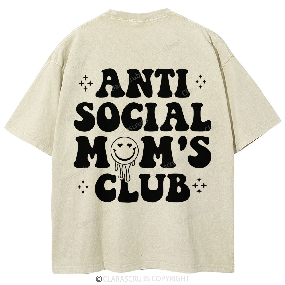 Anti Social Mom's Club Washed Vintage T-shirt