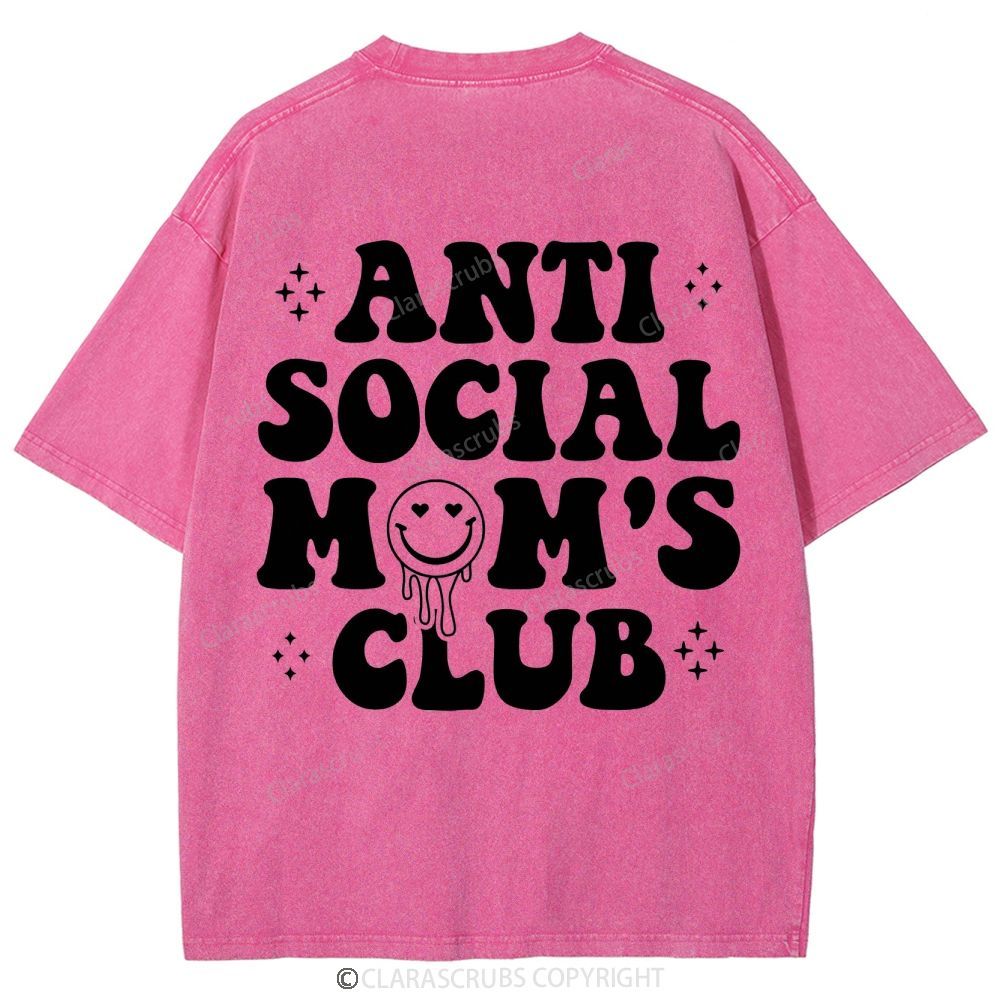 Anti Social Mom's Club Washed Vintage T-shirt