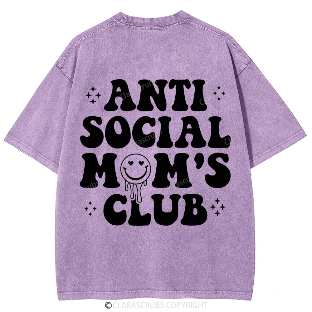 Anti Social Mom's Club Washed Vintage T-shirt