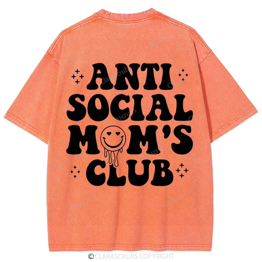 Anti Social Mom's Club Washed Vintage T-shirt