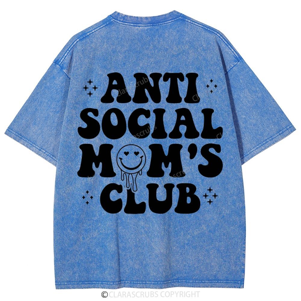 Anti Social Mom's Club Washed Vintage T-shirt