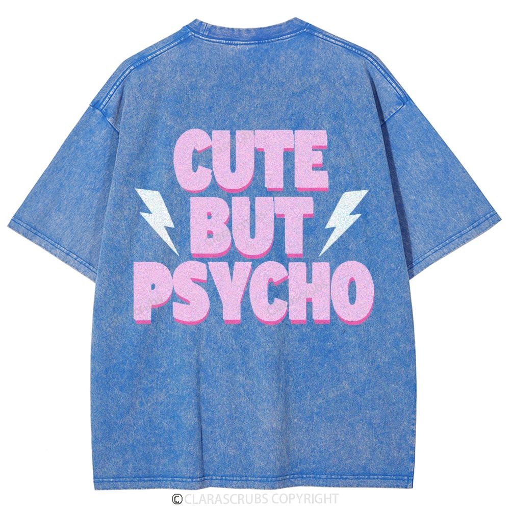 Cute But Psycho Washed Vintage T-shirt