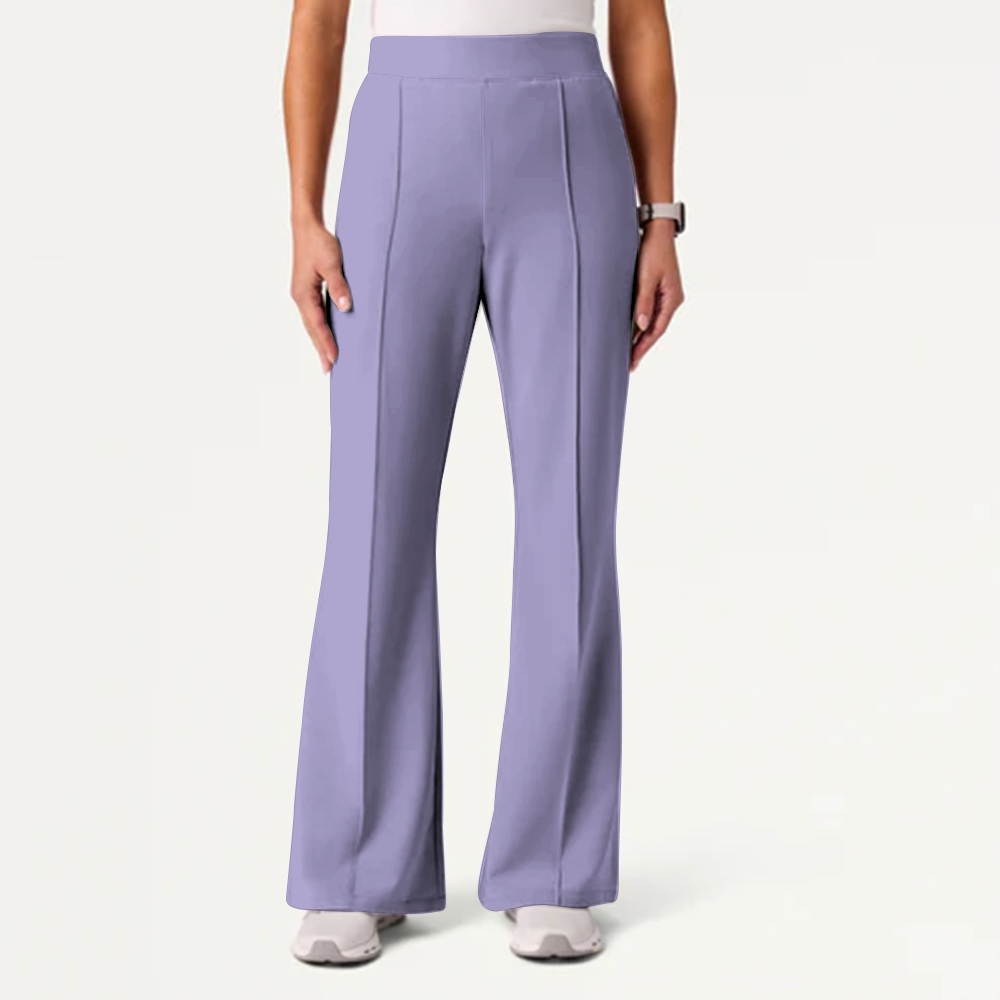 Women's Casual Shirt Collar Flower Printed Scrub Set ST91213