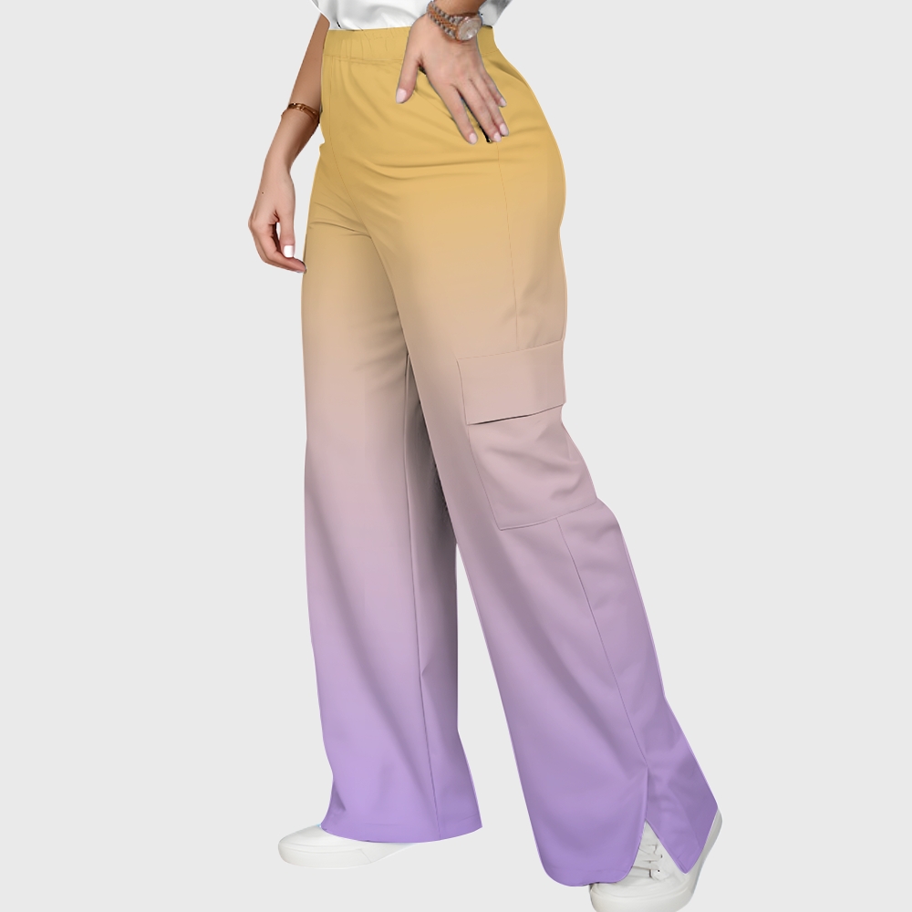 Women's Stand-Up Tie Zipper Halloween Printed Scrub Set SF91215