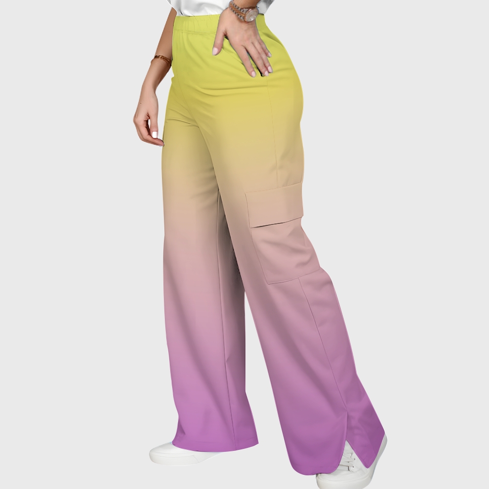 Women's Stand-Up Tie Zipper Halloween Printed Scrub Set SF91222