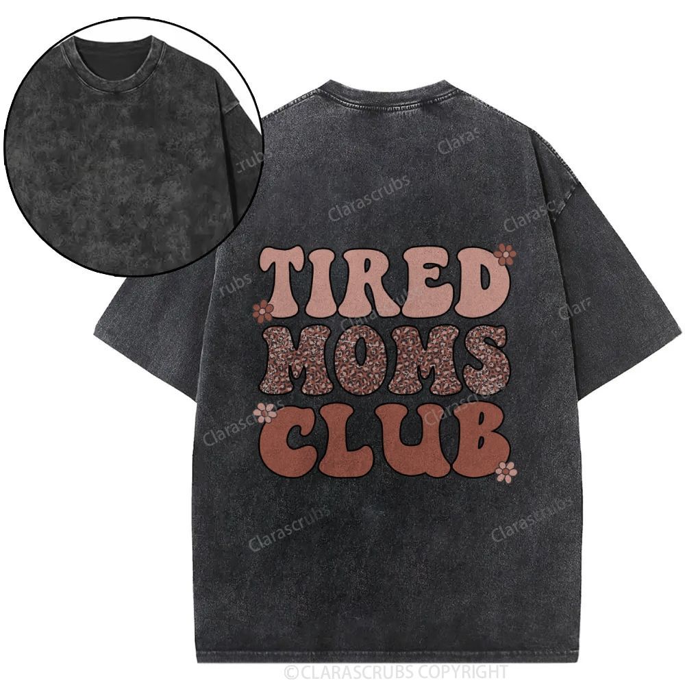 Tired Moms Club Washed T-shirt