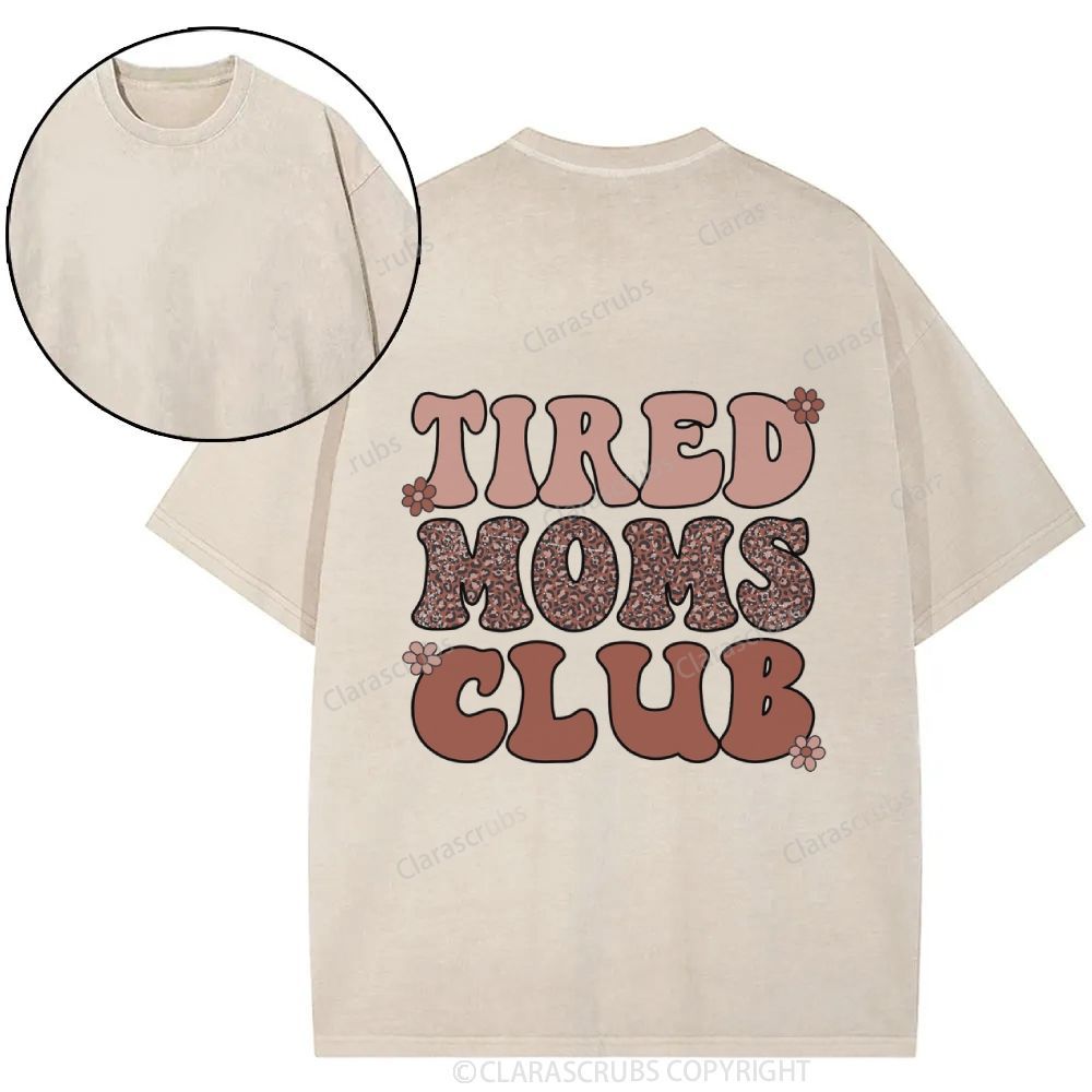 Tired Moms Club Washed T-shirt