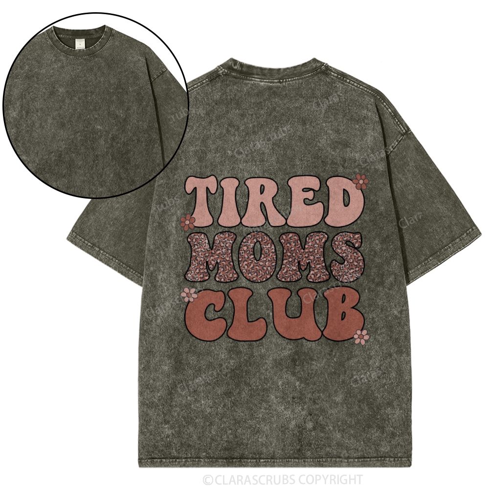 Tired Moms Club Washed T-shirt