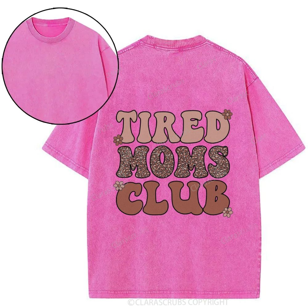 Tired Moms Club Washed T-shirt
