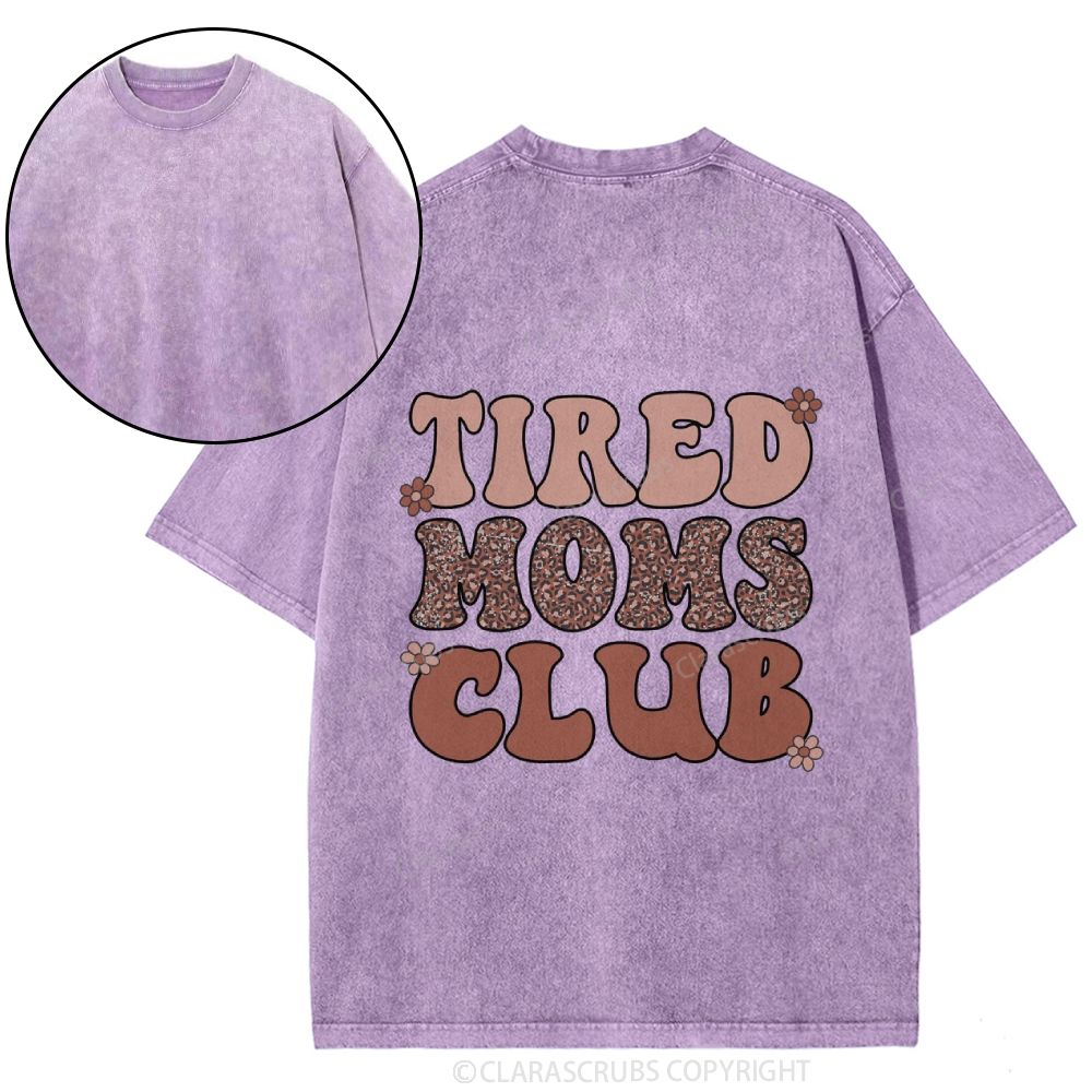 Tired Moms Club Washed T-shirt