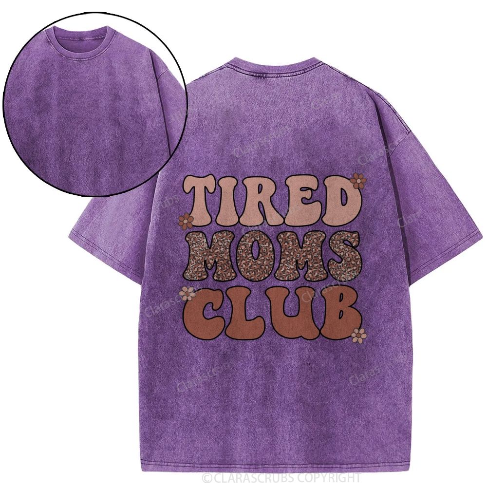 Tired Moms Club Washed T-shirt