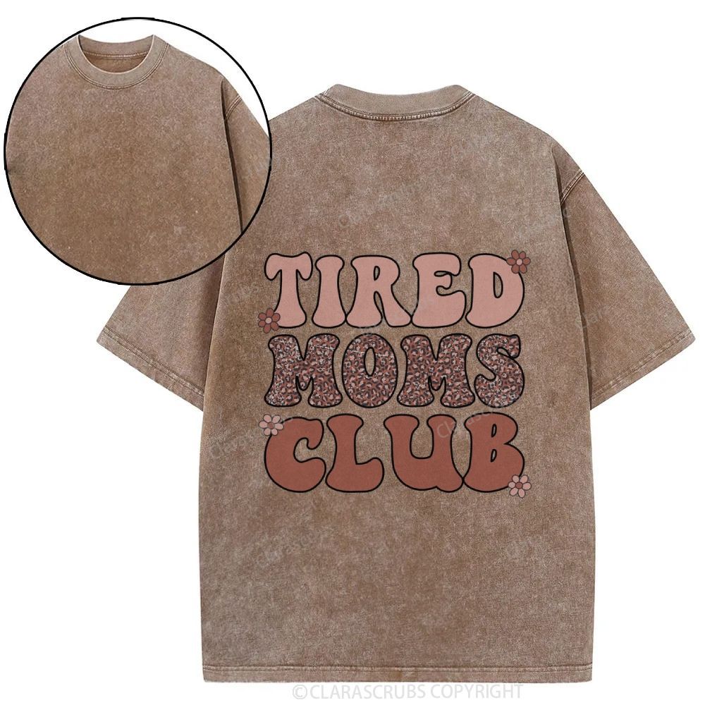 Tired Moms Club Washed T-shirt