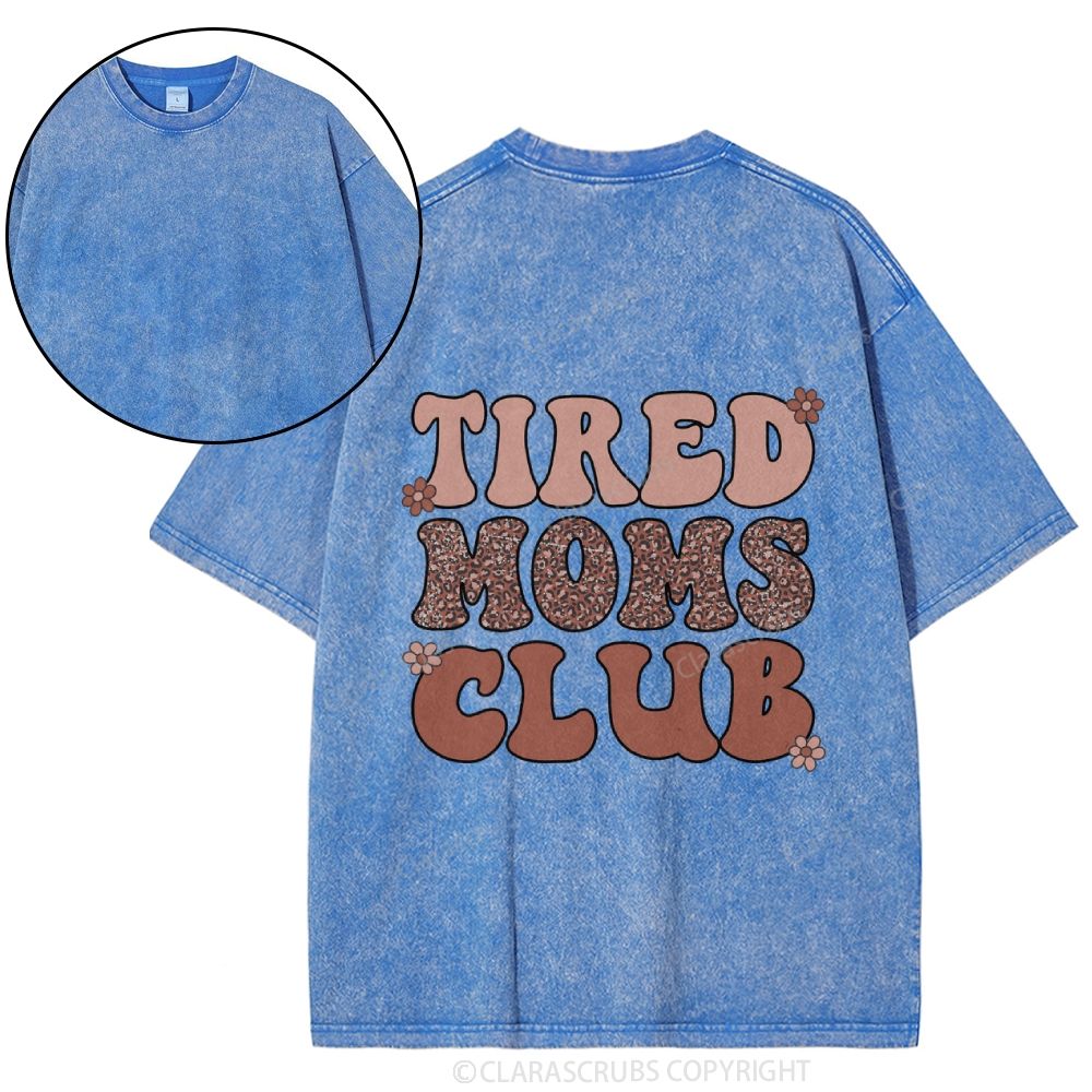 Tired Moms Club Washed T-shirt