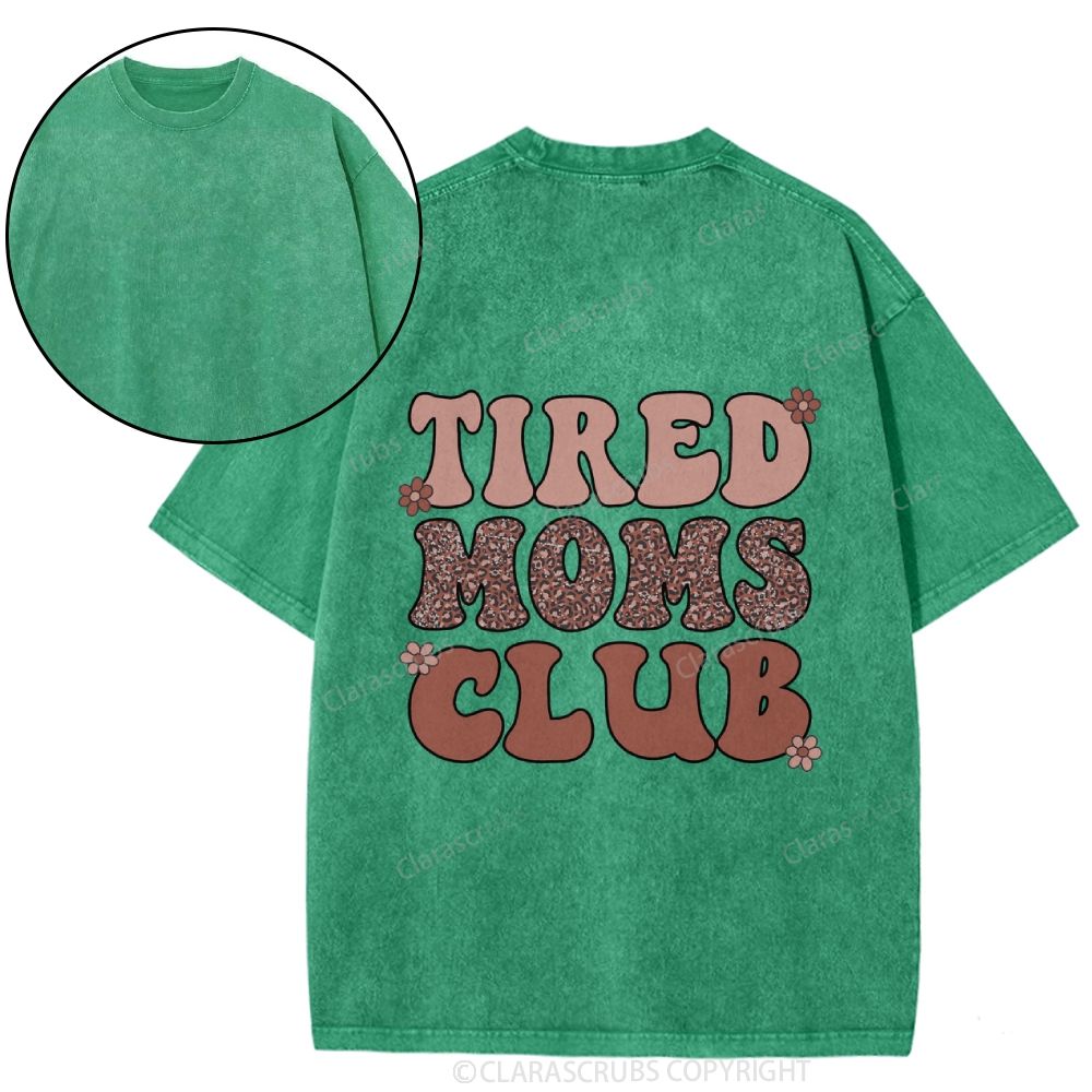 Tired Moms Club Washed T-shirt
