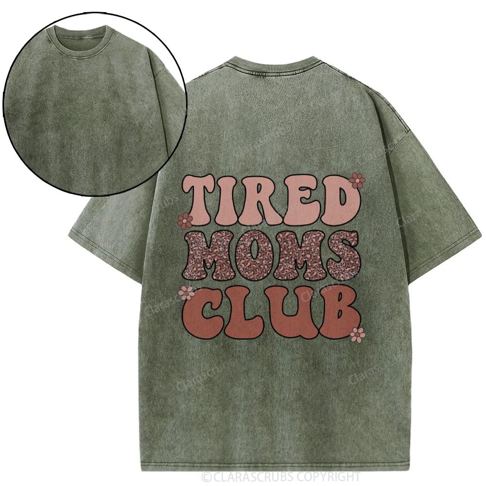Tired Moms Club Washed T-shirt