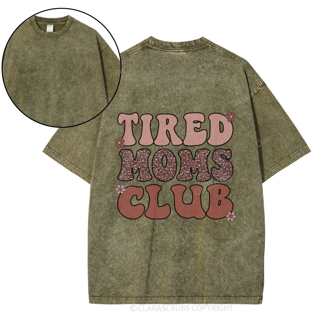 Tired Moms Club Washed T-shirt