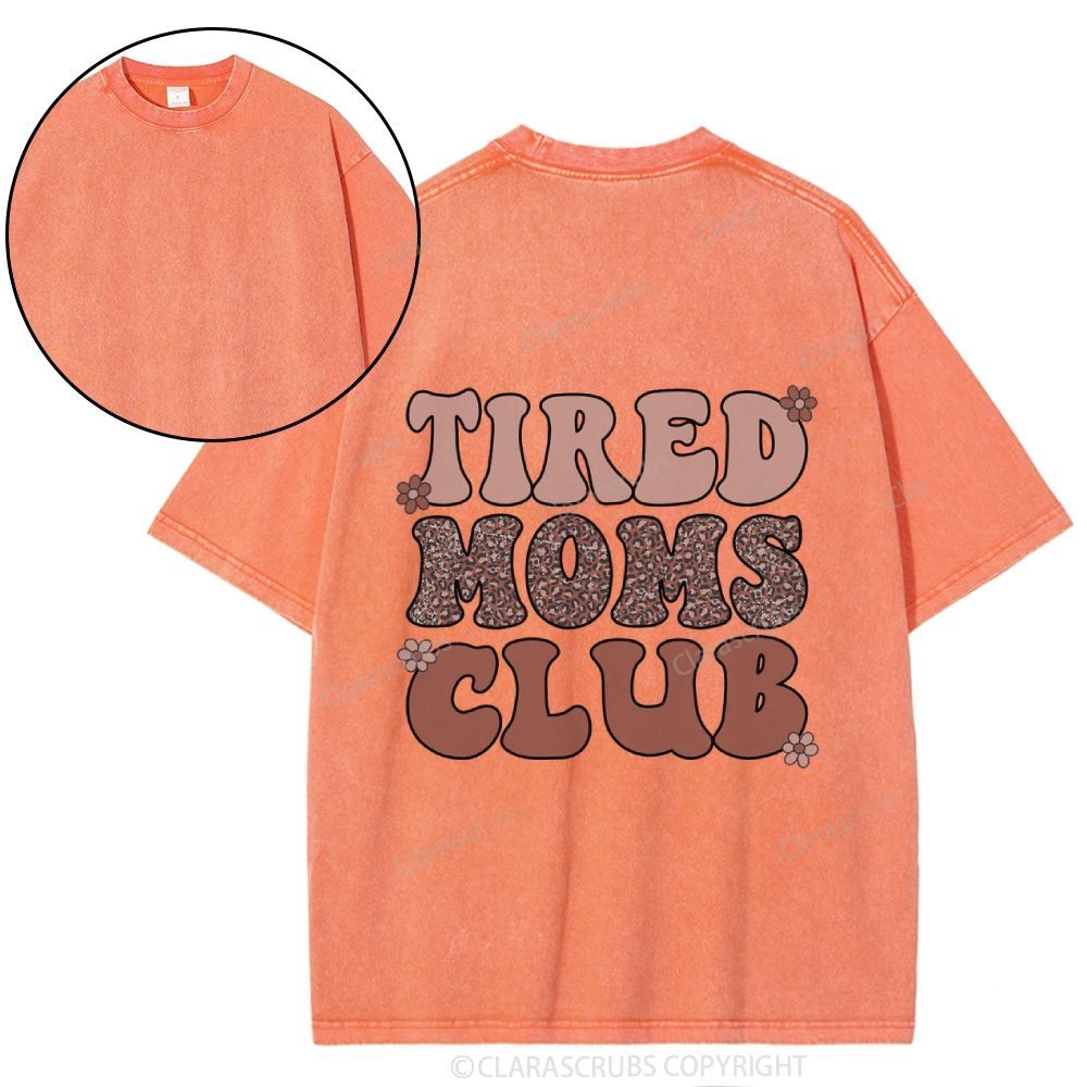 Tired Moms Club Washed T-shirt