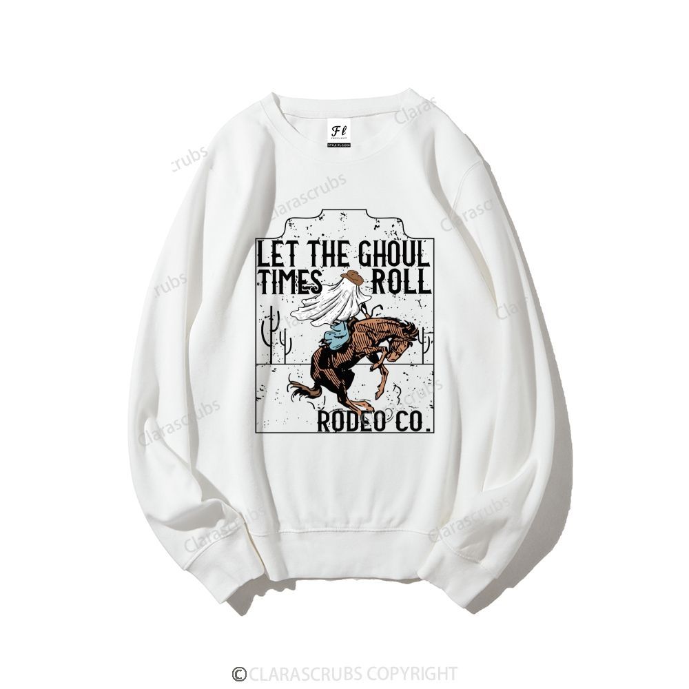 Let The Ghoul Times Roll Rodeo Co. Graphic Sweatshirt