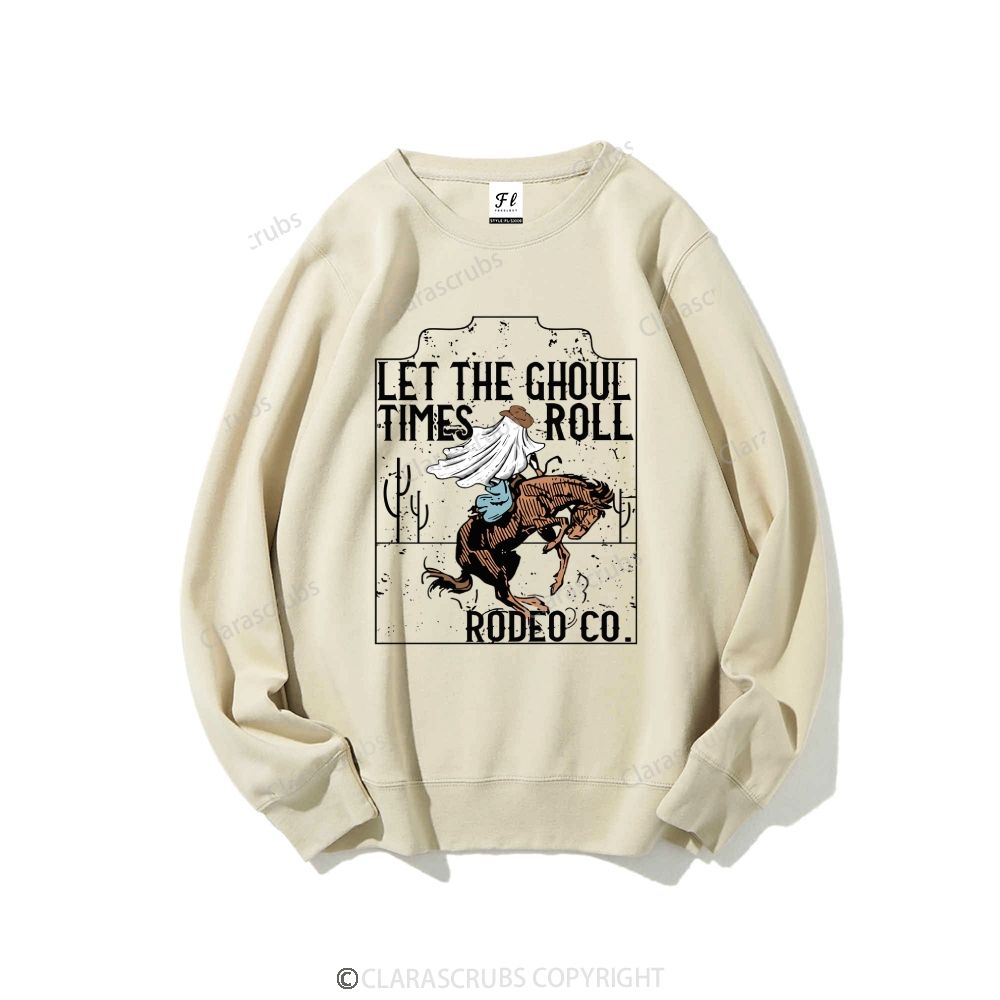 Let The Ghoul Times Roll Rodeo Co. Graphic Sweatshirt