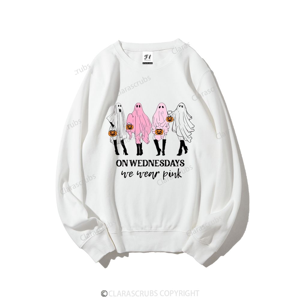 On Wednesdays We Wear Pink Graphic Sweatshirt