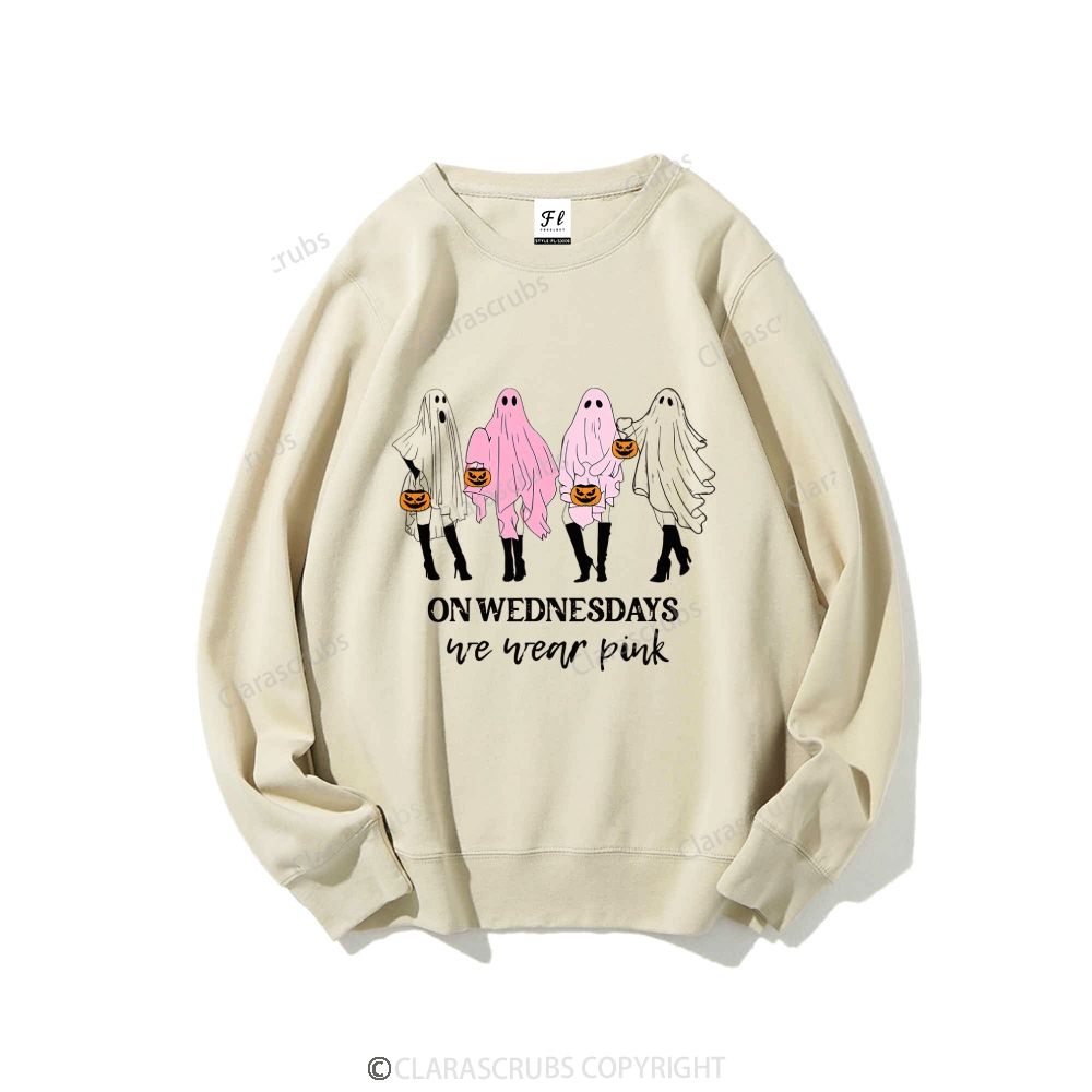 On Wednesdays We Wear Pink Graphic Sweatshirt