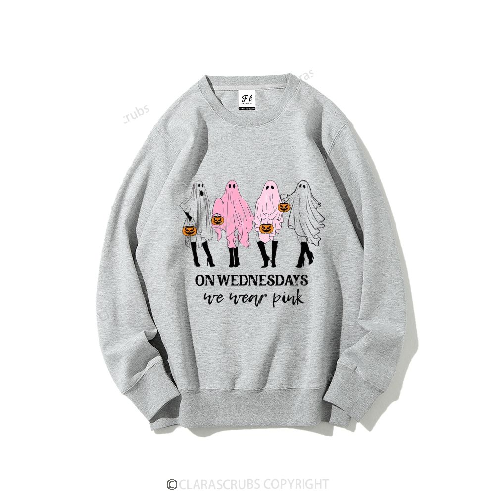On Wednesdays We Wear Pink Graphic Sweatshirt