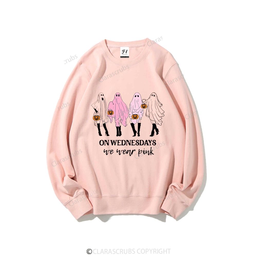 On Wednesdays We Wear Pink Graphic Sweatshirt