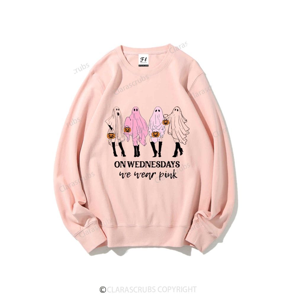 On Wednesdays We Wear Pink Graphic Sweatshirt