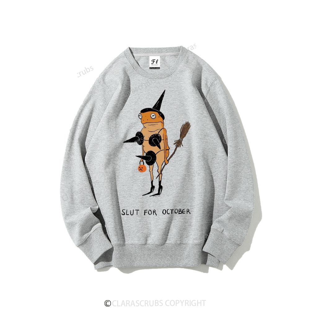 Slut For October Graphic Sweatshirt