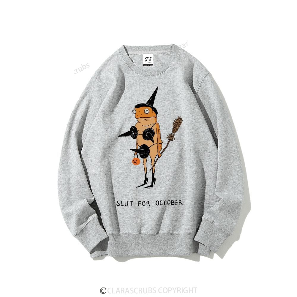 Slut For October Graphic Sweatshirt