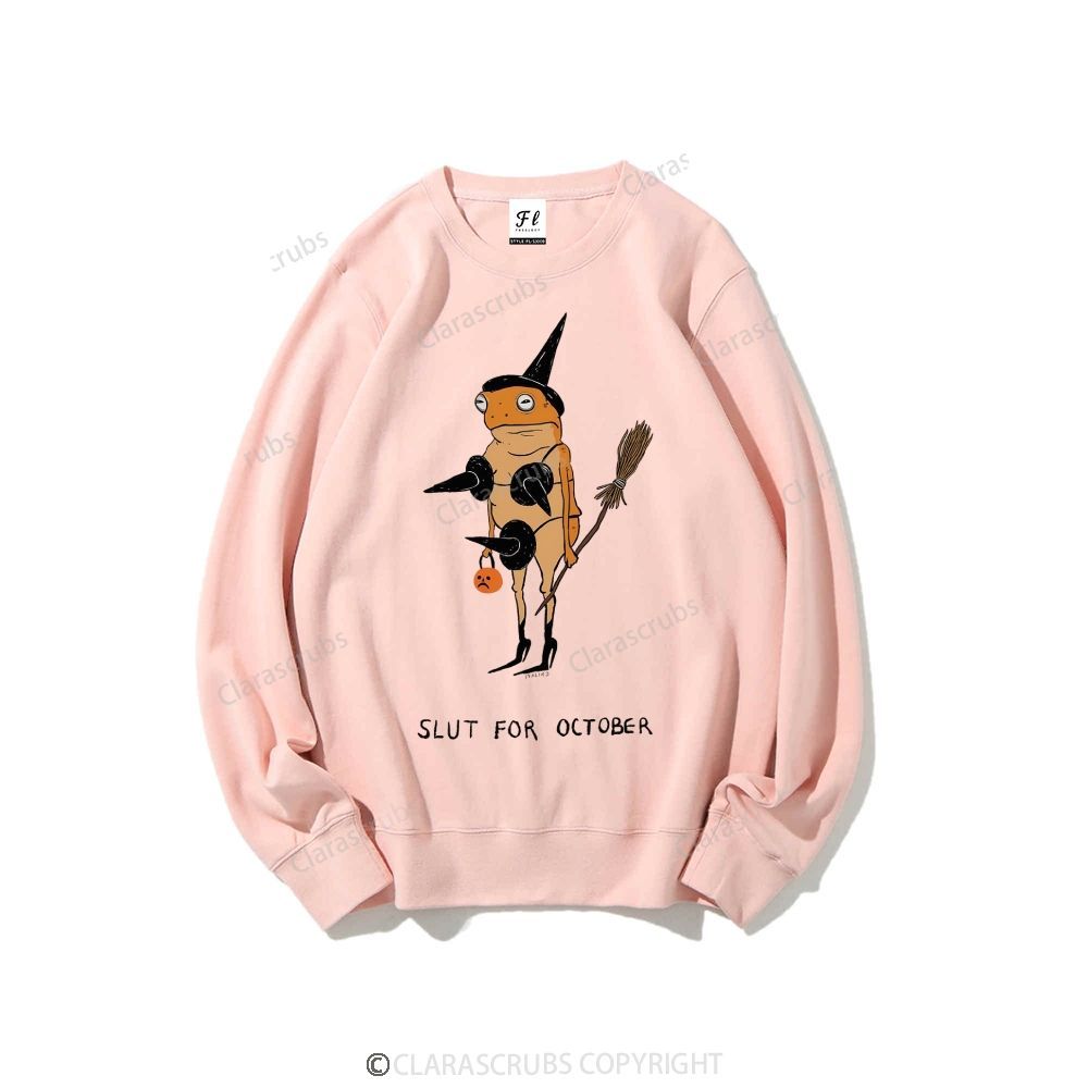 Slut For October Graphic Sweatshirt