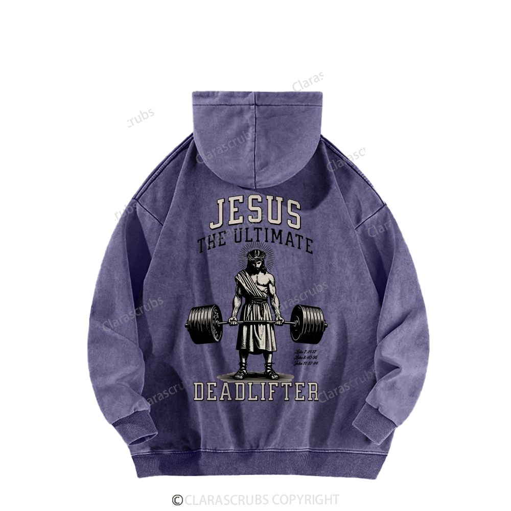 Jesus The Ultimate Washed Hoodies