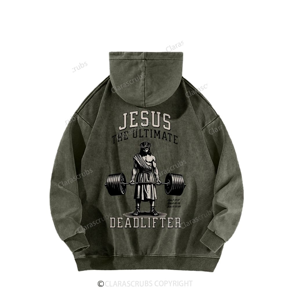 Jesus The Ultimate Washed Hoodies