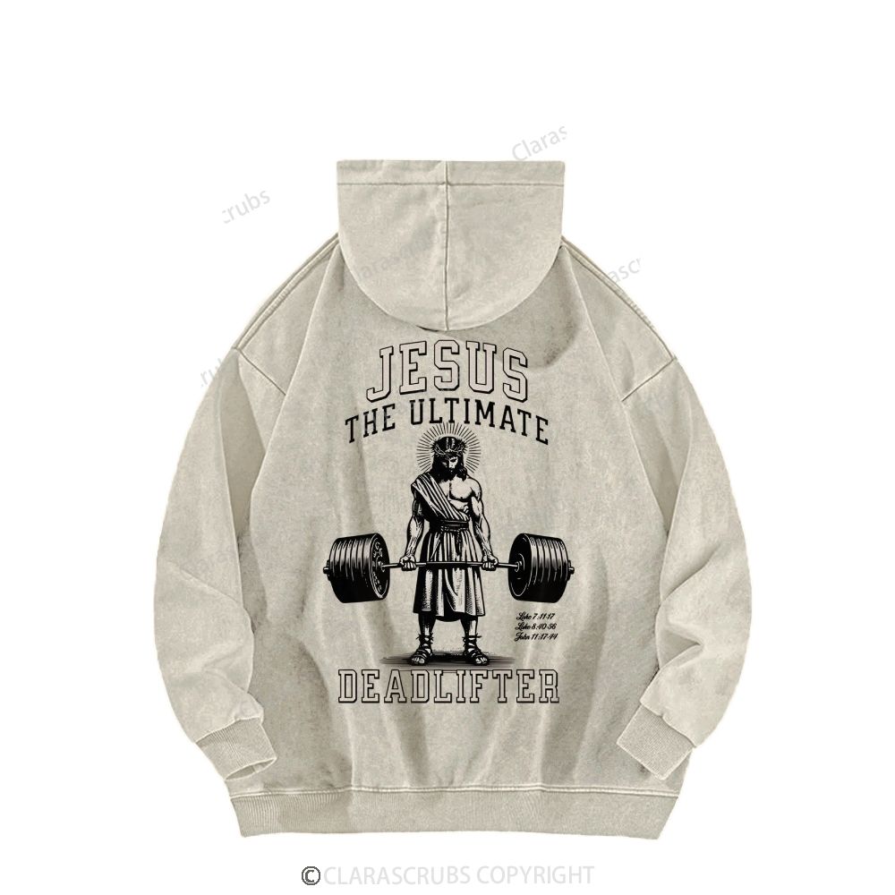 Jesus The Ultimate Washed Hoodies
