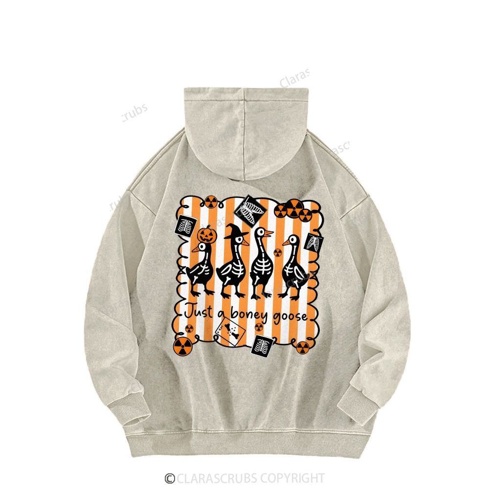 Just A Boney Goose Washed Hoodies