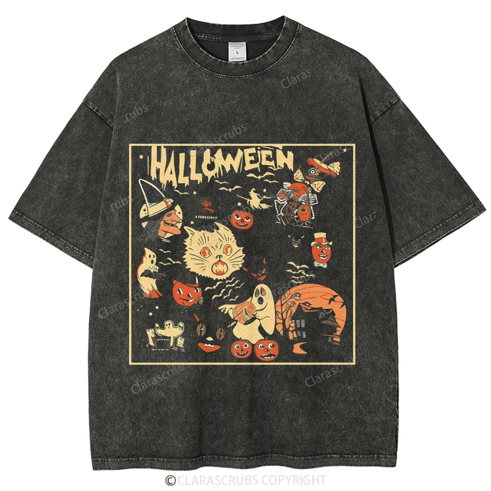 Halloween Washed Vintage T-shirt