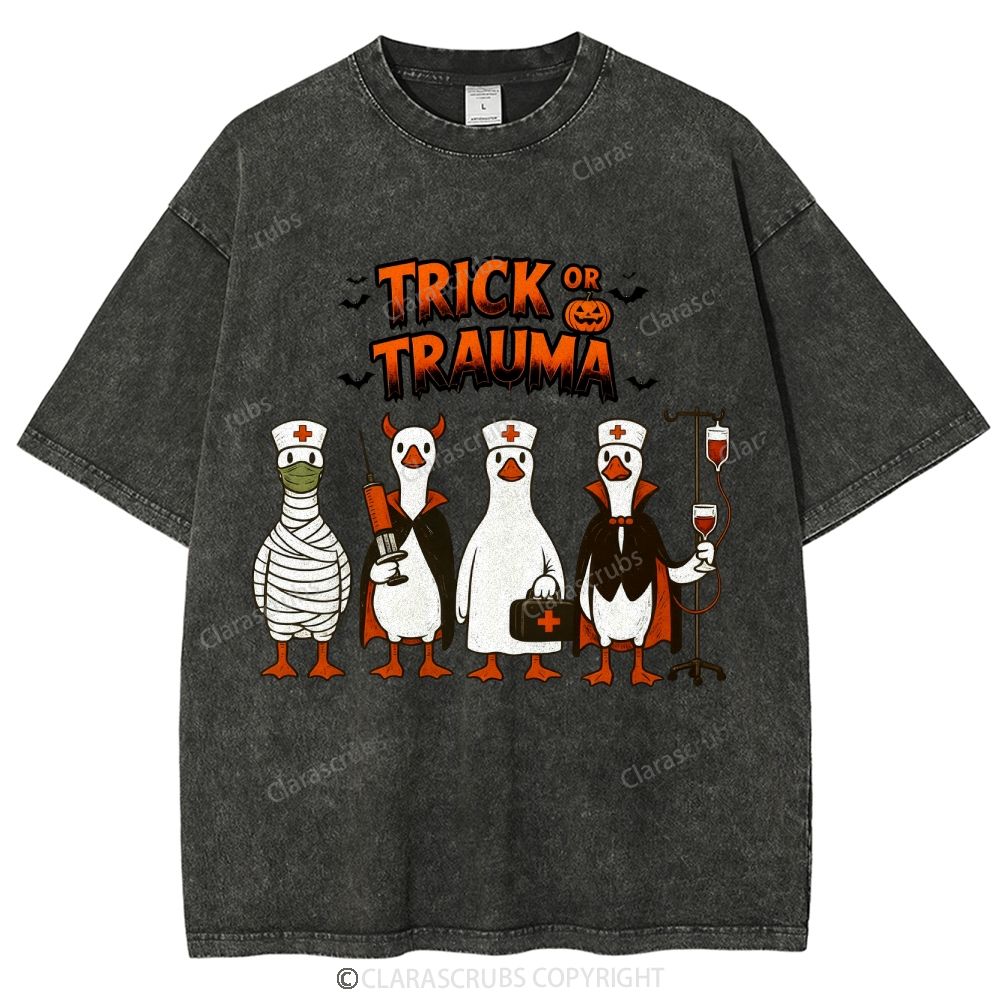 Trick Or Trauma Washed Vintage T-shirt