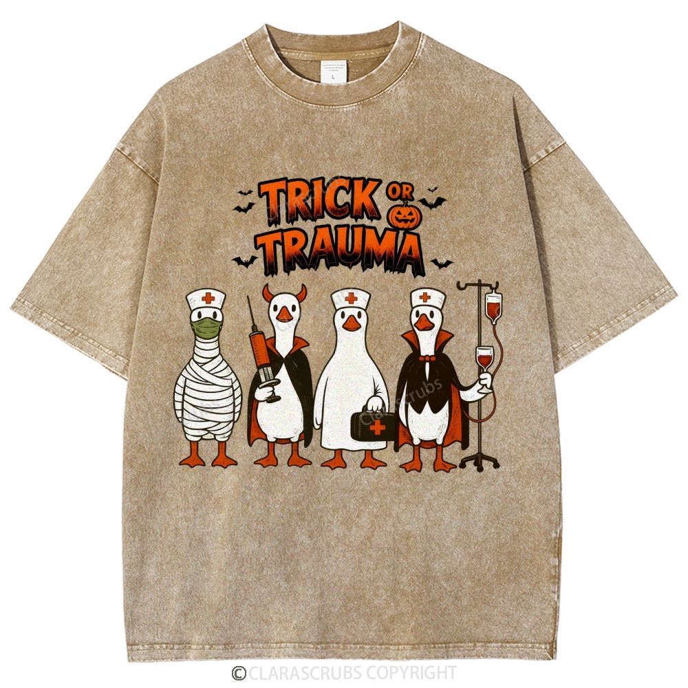 Trick Or Trauma Washed Vintage T-shirt
