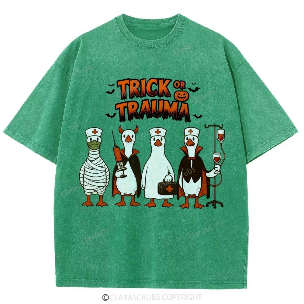 Trick Or Trauma Washed Vintage T-shirt
