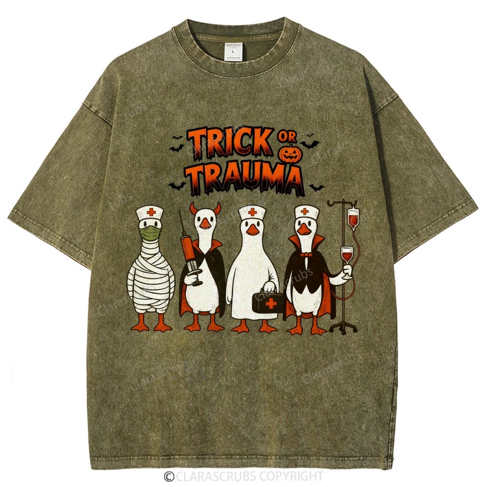 Trick Or Trauma Washed Vintage T-shirt